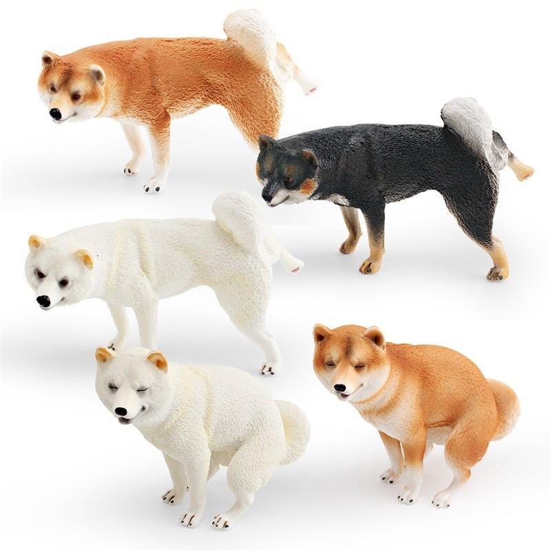 Pvc Realistic Shiba Inu Puppy Figure For Childrens Cognitive Play Animal Decor