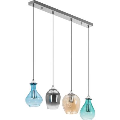 Modern 4-bulb Ceiling Lamp E27 Glass Shades