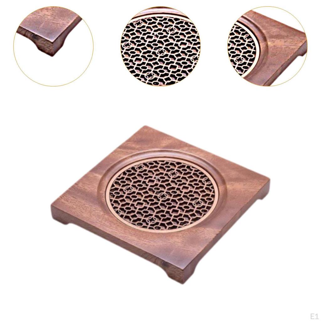 Elegantes Untersetzer-Set aus Walnussholz für den Heim- und Bürogebrauch