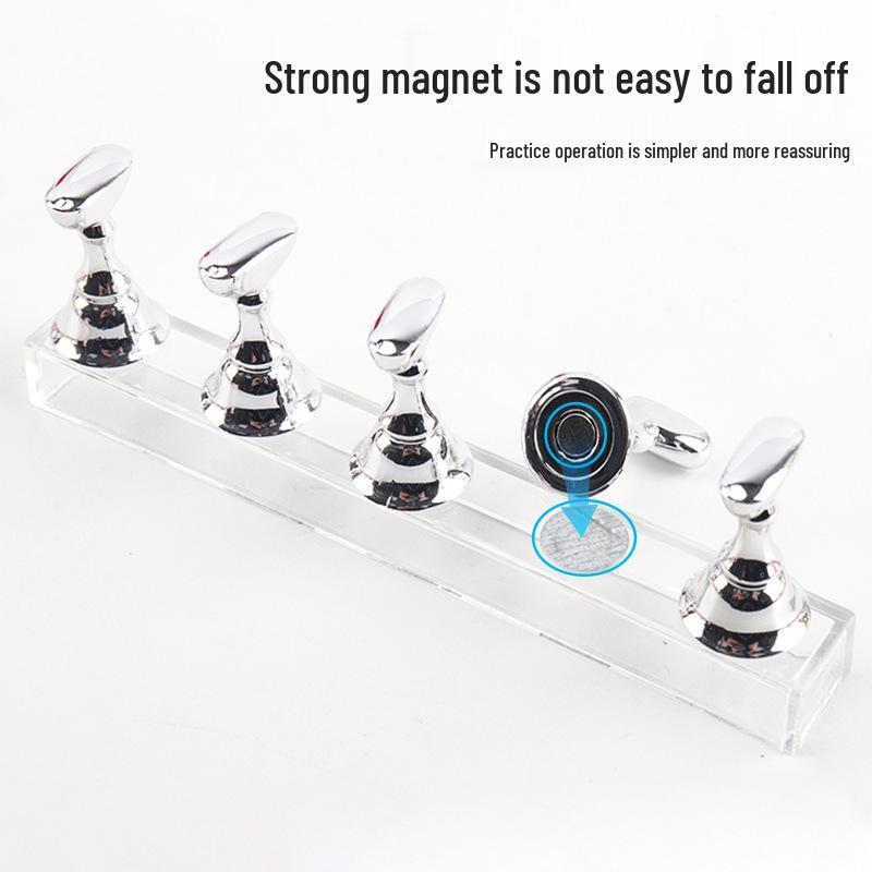 Nageltip-Präsentationsständer mit Kristallbasis und Fingerablage