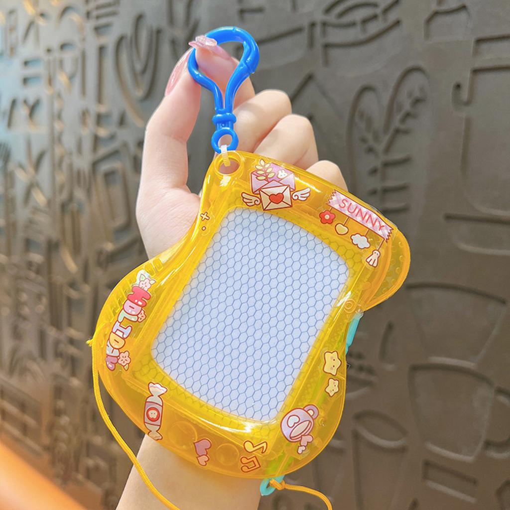 Magnetic Drawing Boards Detachable Key Rings Travel Size Doodle Toys Plastic Texture Drawing Pads Present for Kids