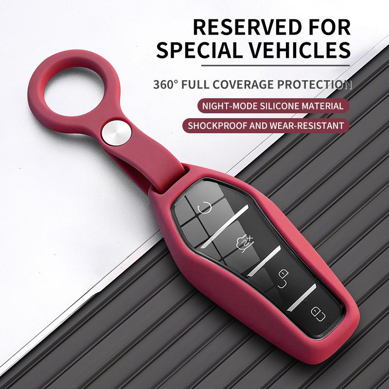 Liquid Silicone Rubber Car Key Case Cover For BYD Han EV Dolphin Song Plus DMI Seagull Yuan UP Qin Pro Seal 06 Escort 7 Tang L
