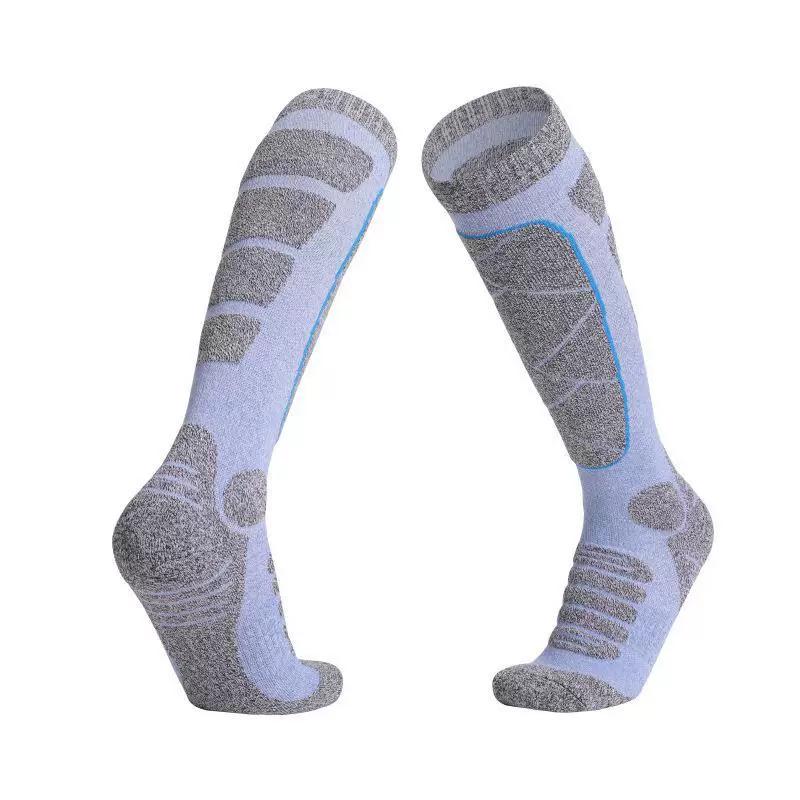Men's Ski Socks for Outdoor Mountaineering, Thickened Terry Snow Socks for Autumn and Winter, Women's Warm Mid-High Breathable Socks
