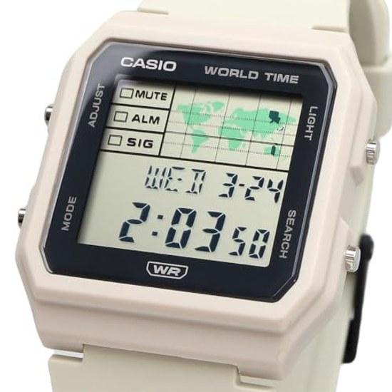 CASIO World Time digital unisex wristwatch LF-30W-8A biomass plastic band ivory overseas model