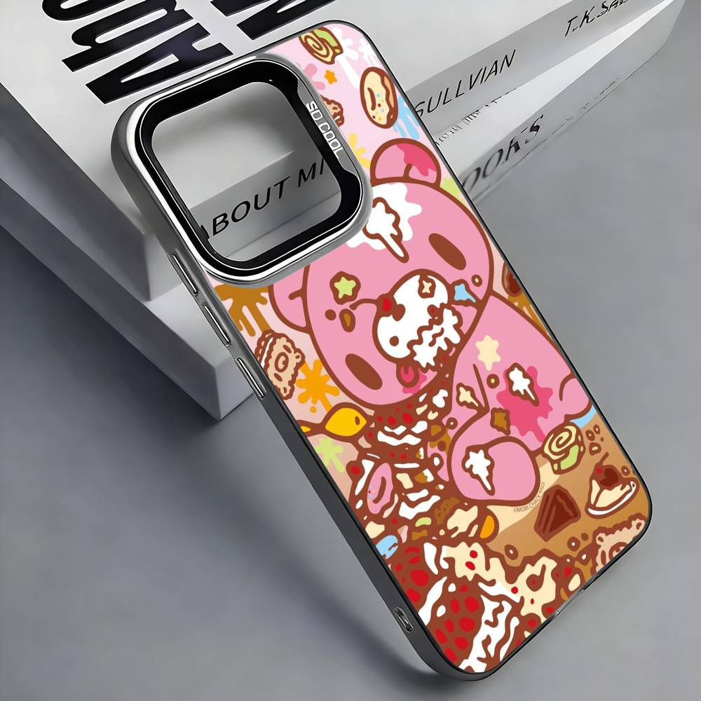 Japan T-Tokidokis Phone Case For iPhone 17,16,15,14,13,12,11 Plus,Pro Max,Colored Silver Phone Case