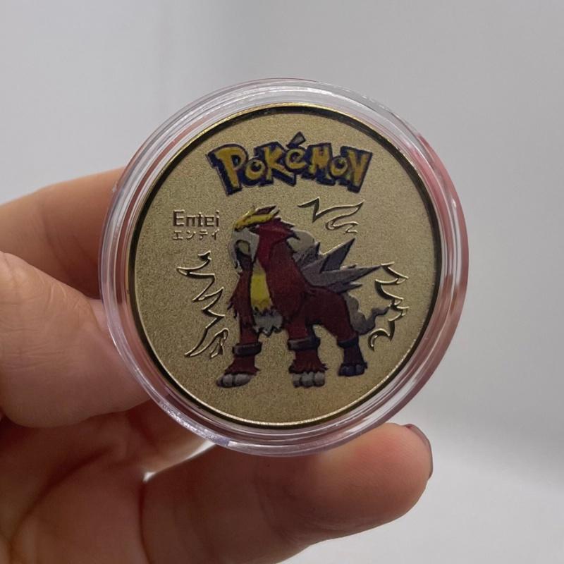 Pokemon Anime Gold Coin Game Commemorative Coin Pikachu Collection- Cute Decorative Piece