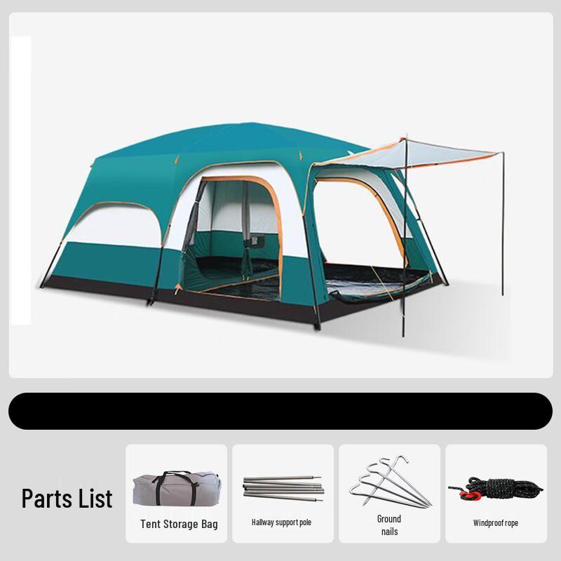 OEING Portable Two-Room Family Camping Tent