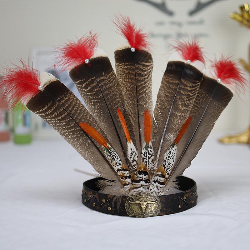 Native American Feather Headdresses: Versatile Styles for Children & Adults, Perfect for Festivals, Performances, and Costumes.