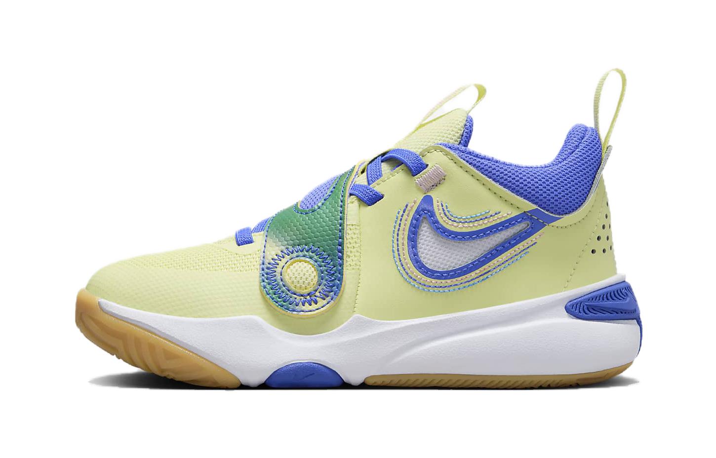 Nike Team Hustle D11 SE PS  Luminous Green Ultramarine  FN6677-300 29.5