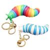 Slug Fidget Toy Keychain Slug Puzzle Peristalsis Funny Caterpillars for Adult