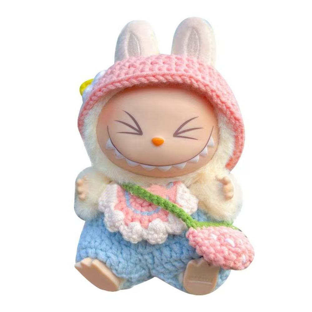 17Cm Knitted Baby Clothes, First-generation and Second-generation Clothes Plush Doll Baby Clothes Small Accessories