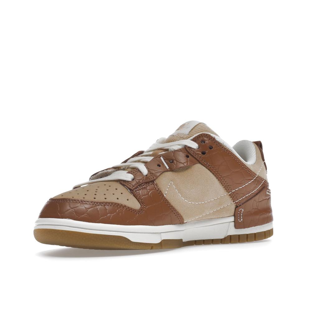 Nike Dunk Low Disrupt 2 Brown Crocodile Women Sneakers Mineral-Clay Sail White-Onyx DV1026-215