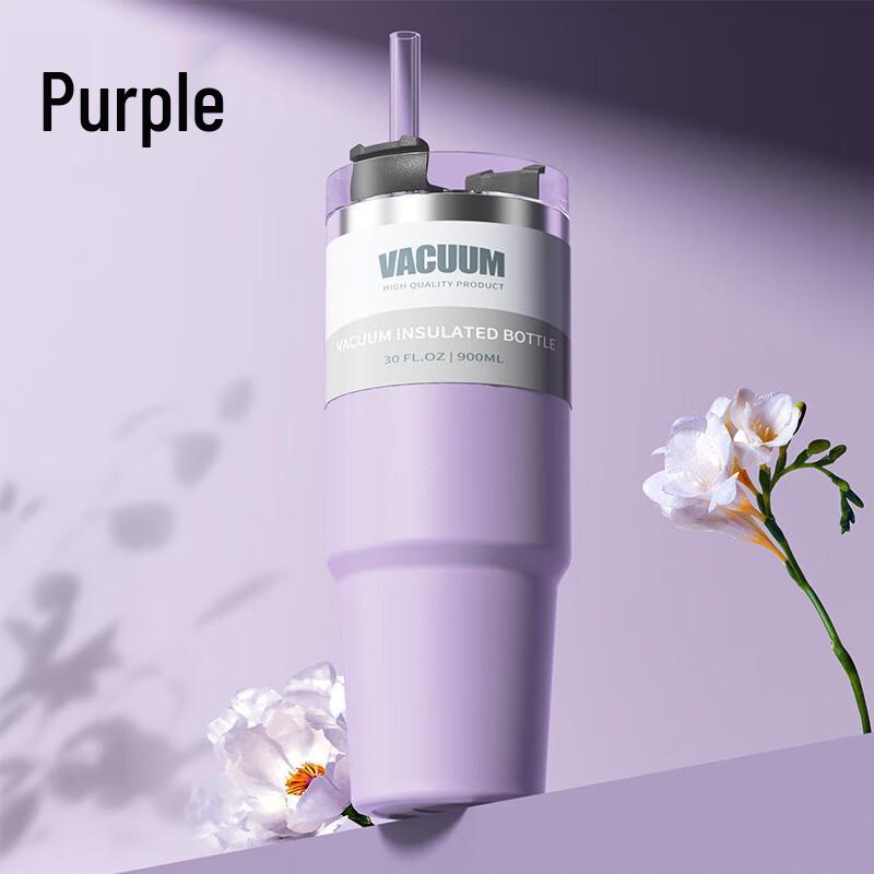 HDST Large Capacity Stainless Steel Insulated Straw Tumbler