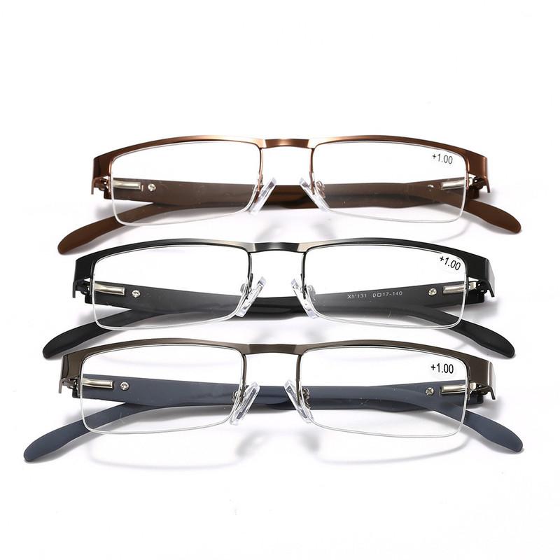 Vintage Lesebrille Herren Quadratisch Metall Optische Brille Markenbrillengestell Damen Brillengestell +1.5 +2.5 Lesebrille