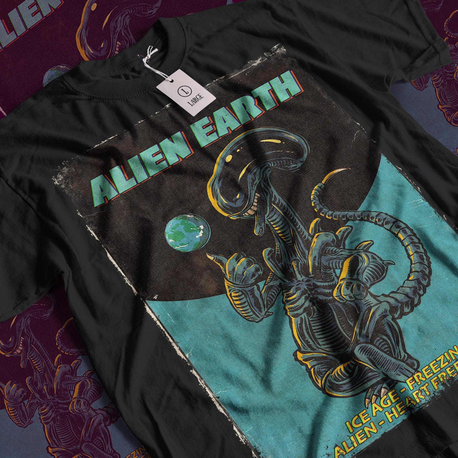 Vintage Alien Movie T-Shirt: Sci-Fi Graphic Tee XL