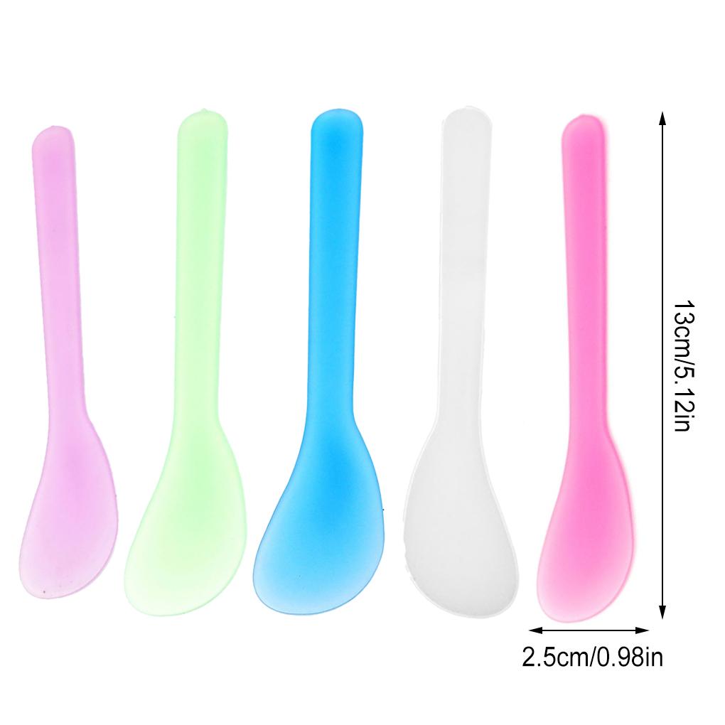 Cosmetic Masks Spoon No Burr Frosted Tip Spatula Plastic Makeup Tools Lightweight Facial Cream Stick for DIY Mixing Beauty