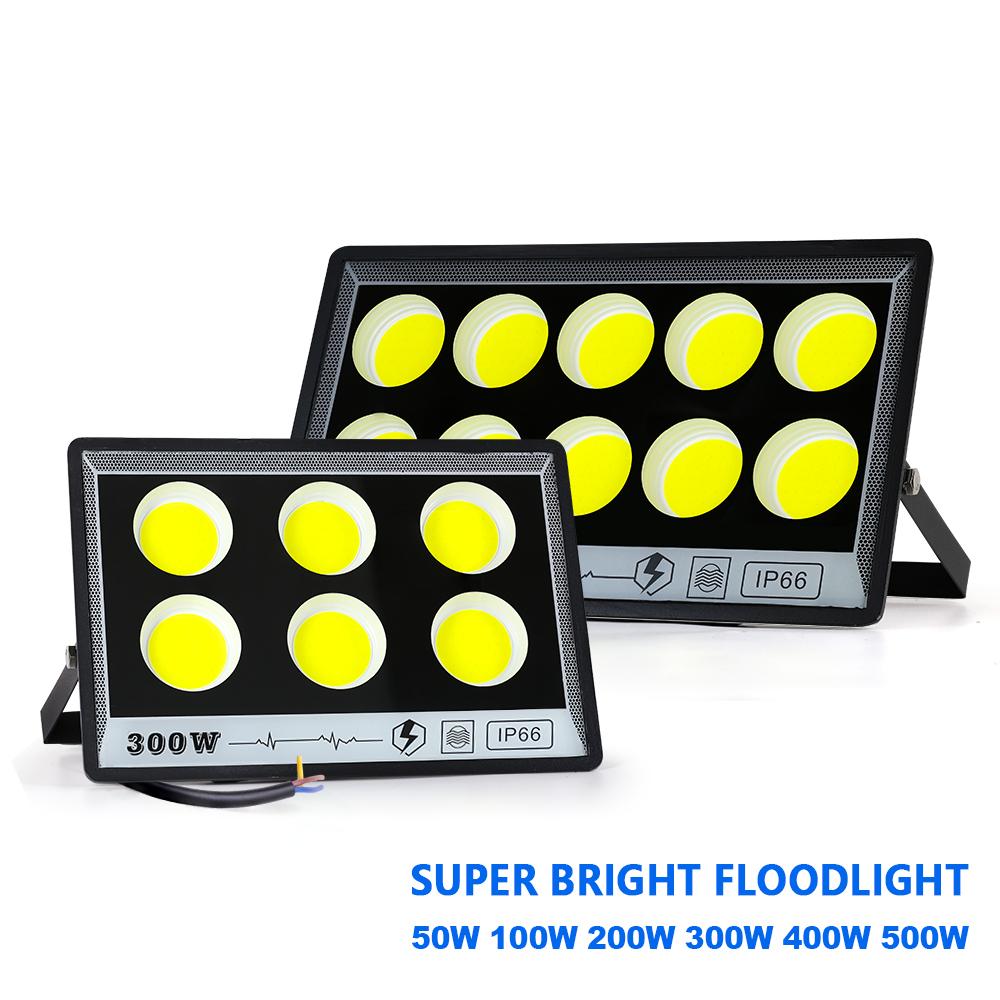 LED Flood Lights AC 220V 50W 100W 200W 300W 400W 500W High Bright Spotlight LED Street Lamp Waterproof IP66 For Outdoor Garden