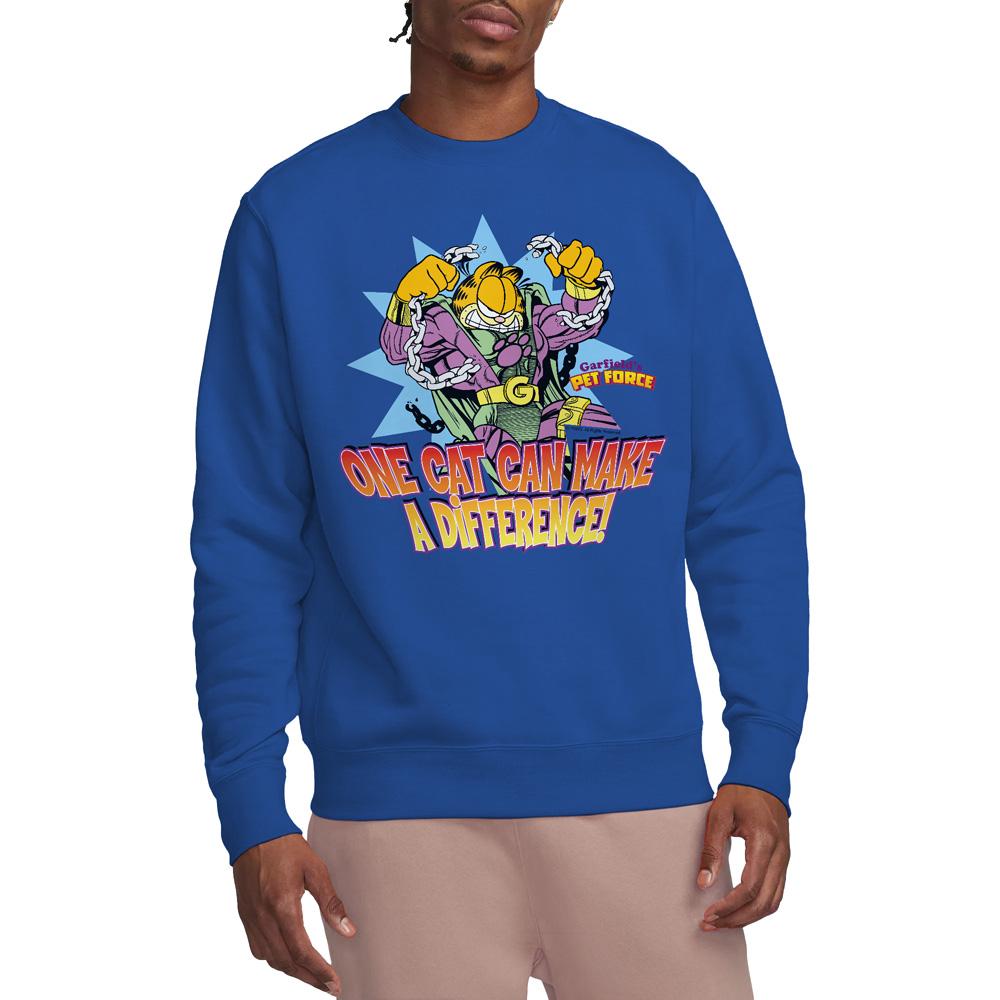 Garfield Unisex Adult Make A Difference Sweatshirt