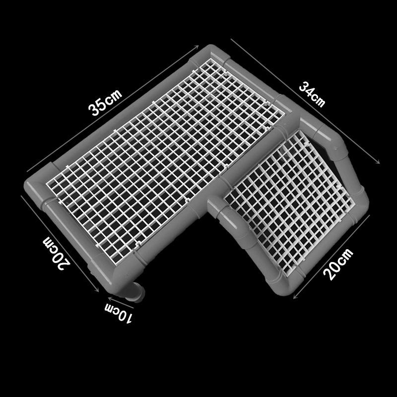 Turtle Drying Platform Floating Island Fish Tank Grid Sucker Hanging DIY Brazilian Turtle Grass Tortoise Climbing Hanger Climbing Platform