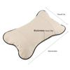 1Pc Soft Auto Car St Hdrest Pillow Brthable Hd Neck Support Cushion Pad(Beige)