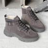 [Warm Winter Boots] Warm, Durable Women's Winter Ankle Boots with Thick Rubber Sole, PU Upper & Breathable Fabric Lining - Versatile for Cold Weather