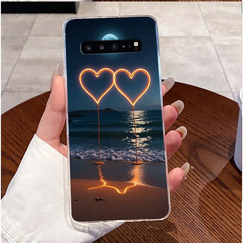 

For Samsung Galaxy S10 5G Phone Case SM-G977U SM-G977N SM-G977B Cover Luxury Clear Cute Love Rabbit Funny Soft Silicone Casing Galaxy S10 5G