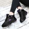 Autumn Winter Leather Sneakers Black Casual Shoes Women Non Slip Lace Up 2025 Fashionable Comfortable Waterproof Sports Shoes