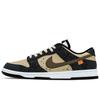 Scarpe Skateboard Dunk Tintura a Inchiostro Resistenti all'Abrasione Resistenti all'Abrasione Basse da Uomo Nero Marrone HF5441-100(SquadraA-)