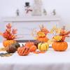 Party Thanksgiving Faux Pumpkins Lifelike Maple Leaves Halloween Decoration Artificial Vegetables