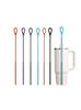 9Mm Silicone Straw Brushes, 25Cm Extra Long Straw Cleaning Brush Reusable Bendable Brush Pipe For Smoothie Straw Washing