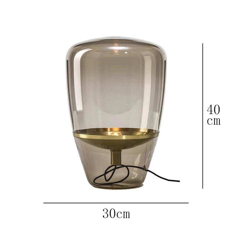 Nordic Modern Glass Table Lamp - Creative, Stylish Lighting for Living Room, Bedroom, Hotel, or Model Room