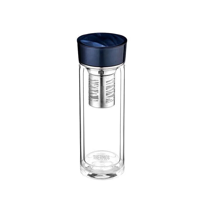 THERMOS Double-Wall Glass Tea Infuser Tumbler
