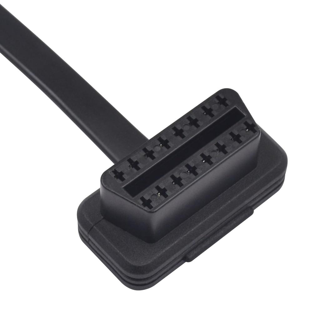 Duttek Auto OBD2 Auto Verlängerungskabel OBD2 16 Pin Stecker Buchse Verlängerungskabel, 16Pin