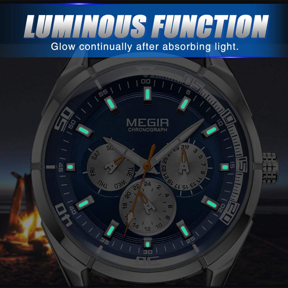Megir Creative Army Military Watches Men Luxury Brand Quartz Sport Wrist Watch Clock Men Relogio Masculino Erkek Kol Saati