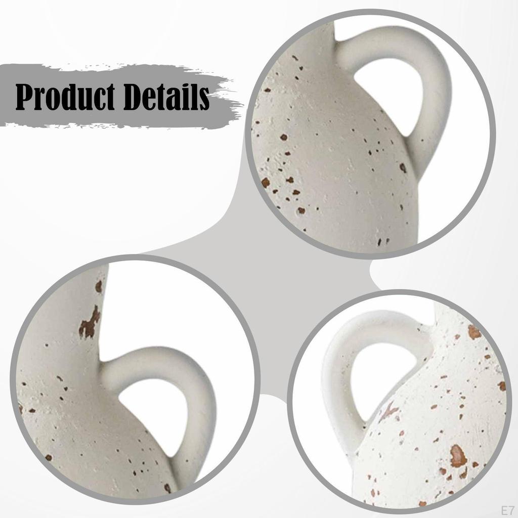 Blumentopf Keramikvase Dekorativ Wabi Bauernhaus Blume Tisch mit Rustikaler Struktur