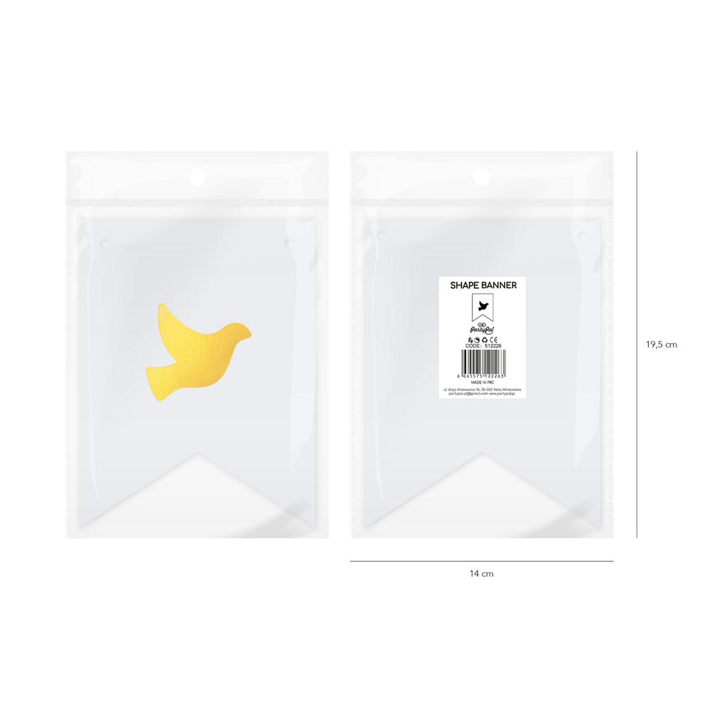 Baner Diy 16X12 Cm - Gołąb, Skierowany W Prawo