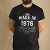 Made In 1976 50 Years of Being Awesome Vintage 50th Birthday T-shirts Men Casual Tee Loose Streetwear T Shirt Top Clothing