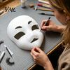 Plastic Base Mask Fursuit Head Mask, DIY Blank 3D Furry Animal Therian for Halloween Cosplay Masquerade Costume Party