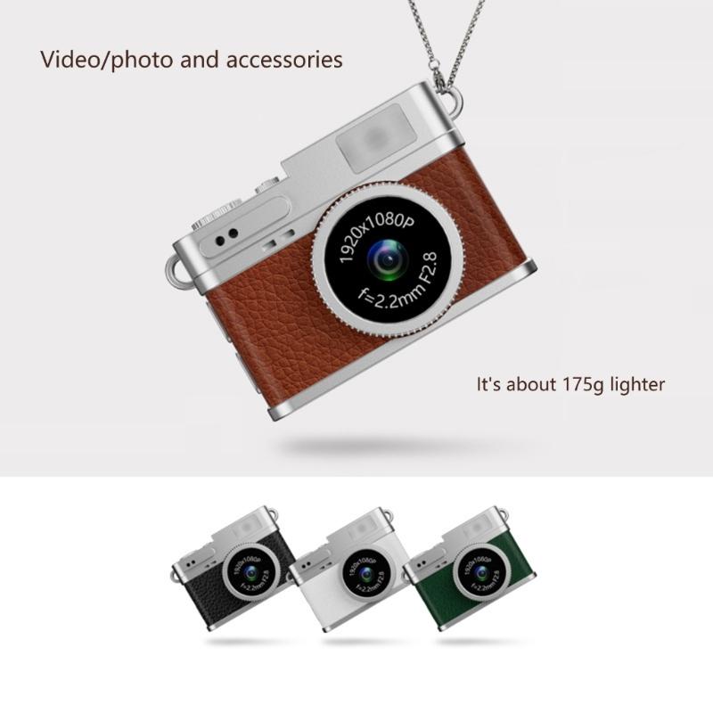 Compact Vintage Digital Camera For Travel 1080P 30FPS Recording Lightweight Design Built In 180mAh Battery Easy Operation