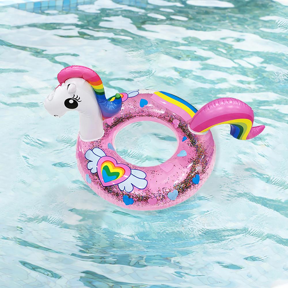 1 Stück Pailletten Schwimmring Reifen Unterarmreifen Aufblasbarer Schwimmreifen PVC Verdickt Schwimmreifen, Geeignet für Pool Strand