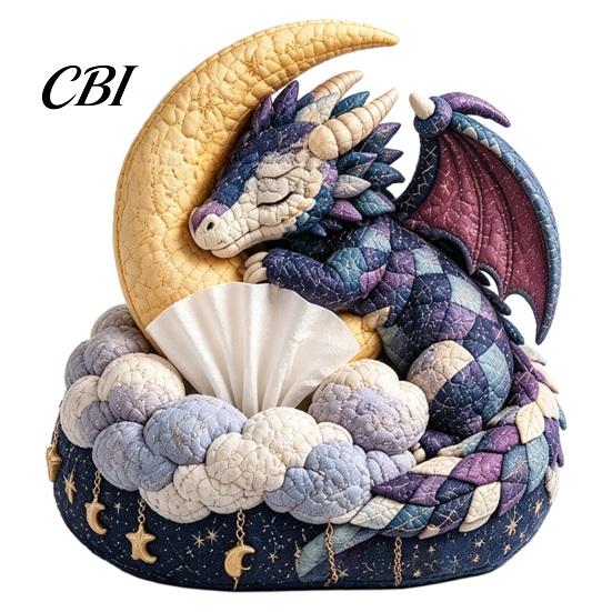 Cabin Style Sewing Kit Quilted DIY Patchwork Tissue Box Kit, with Pre-Cut Fabric, Cover Whimsical Woodland Animal Box, for Adults Beginners Bush Quilt