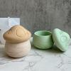 1Pc DIY Mushroom House Jar Silicone Molds Crystal Plaster Storage Box Jewelry Molds Epoxy Resin Candle Holder Home Decor