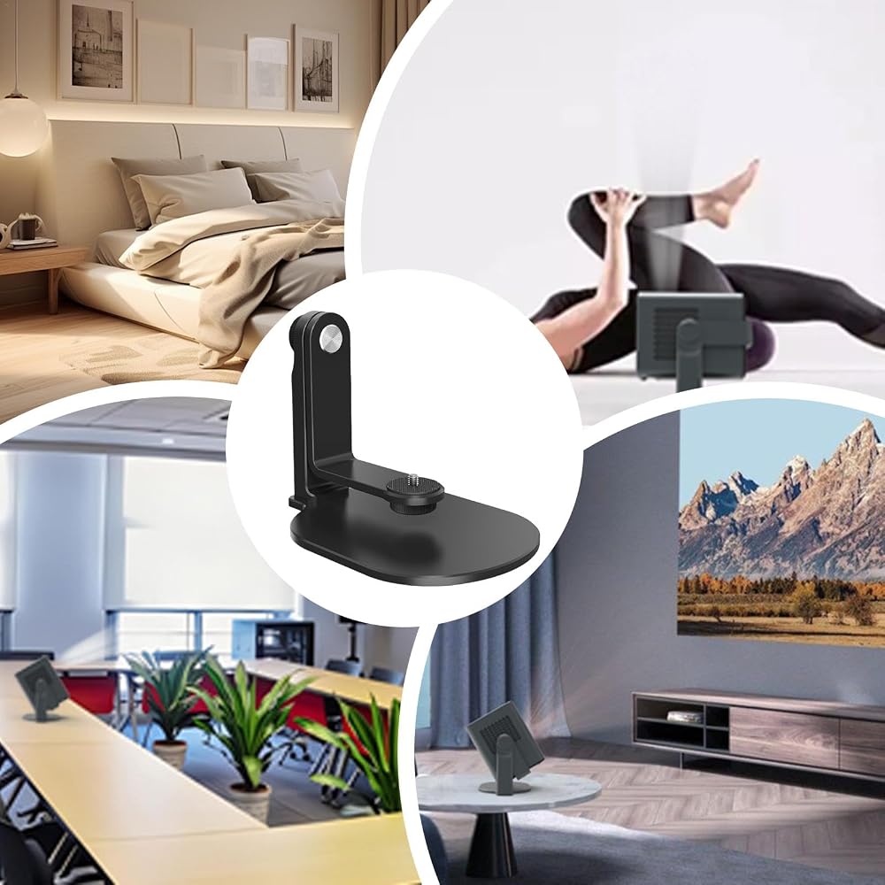 Desktop Projector Stand - Adjustable Desktop Projector Holder, Table Bracket Mount | 360° Multi-Angle Adjustable Projector Stand, Video Projector Moun
