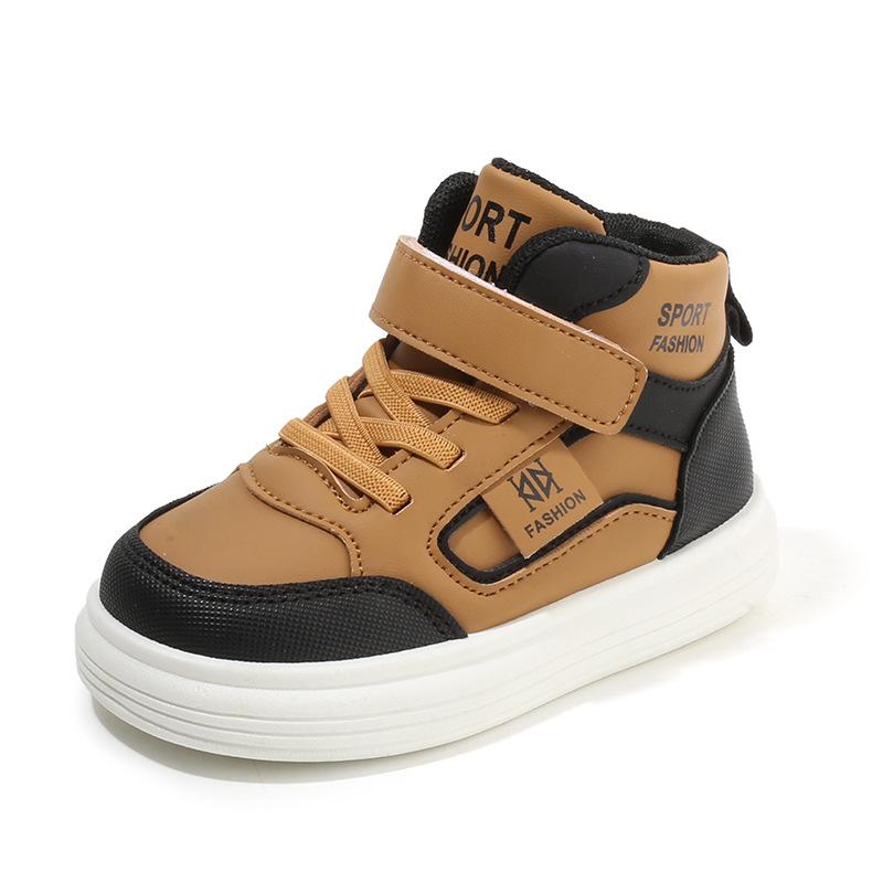 Children's sports shoes 2025 spring and autumn new boys' casual shoes high-top girls' board shoes lightweight soft-soled baby shoes