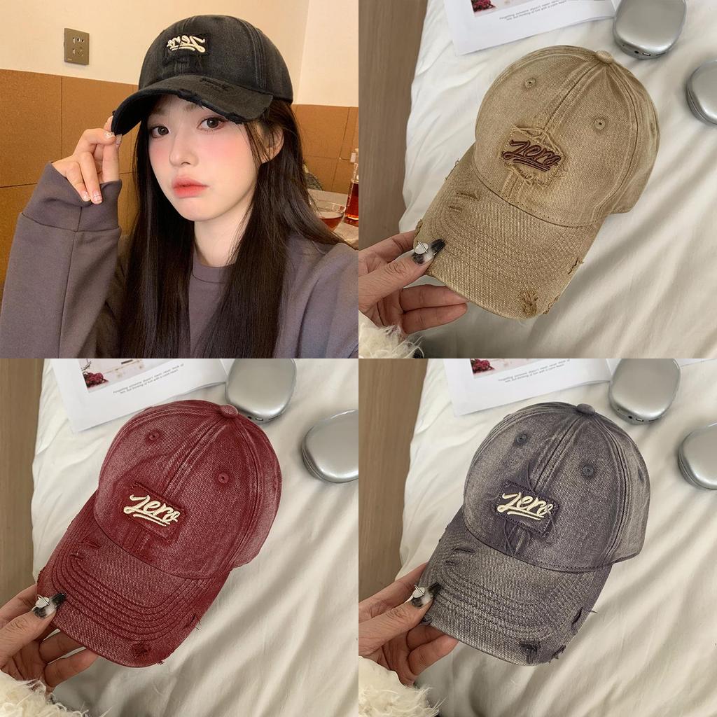 Stylish Embroidered Baseball Cap For Women With Sun Protection In Vintage Green Color