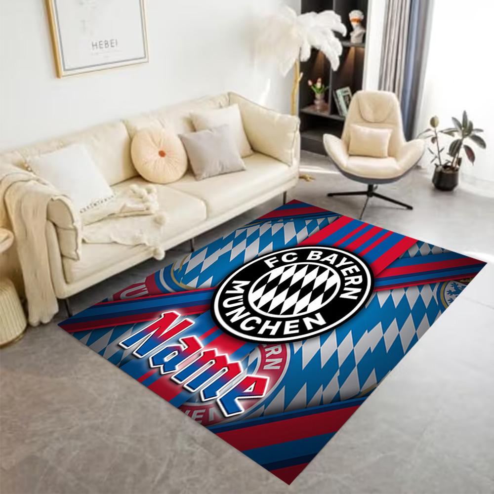 Bayern Munich Crest Carpet Design for Hallway Bedrooms Balcony Kitchen Anti-slip Rug Anime Office Decor Perfect Birthday/Christmas Gift Idea