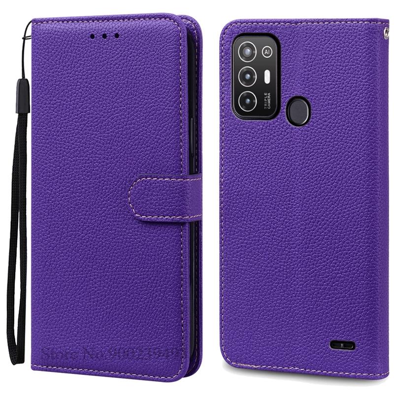 

For ZTE Blade A52 Case PU Leather Flip Wallet Case For ZTE Blade A52 Case Silicone Back Cover Phone Coque Fundas For ZTE Blade A52