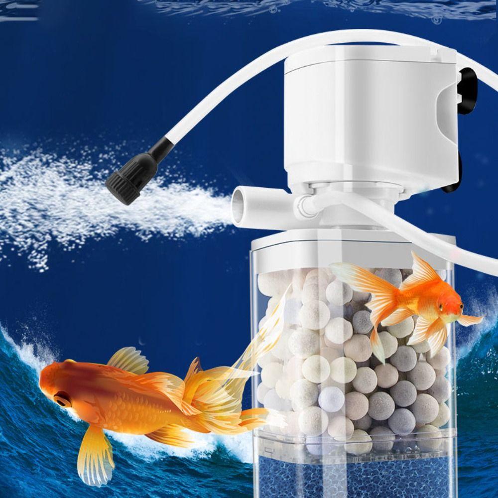 Mute Fish Tank Submersible Filter Removable Plastic Oxygenation Pump Water Purification Water Circulation Pump