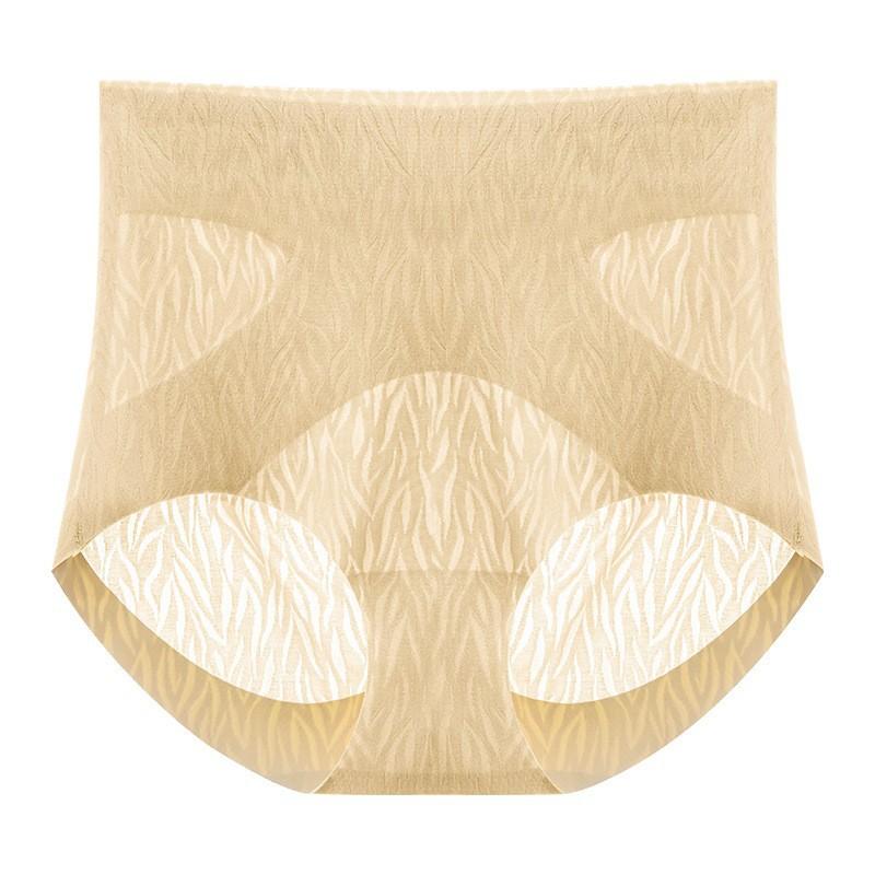 

Нижнее белье с высокой талией персикового цвета, женские бесшовные трусы с эффектом нюдовой подтяжки бедер, бактериостатические трусы с дышащим рисунком в области живота XXL (recommended 140-80kg) жёлтый