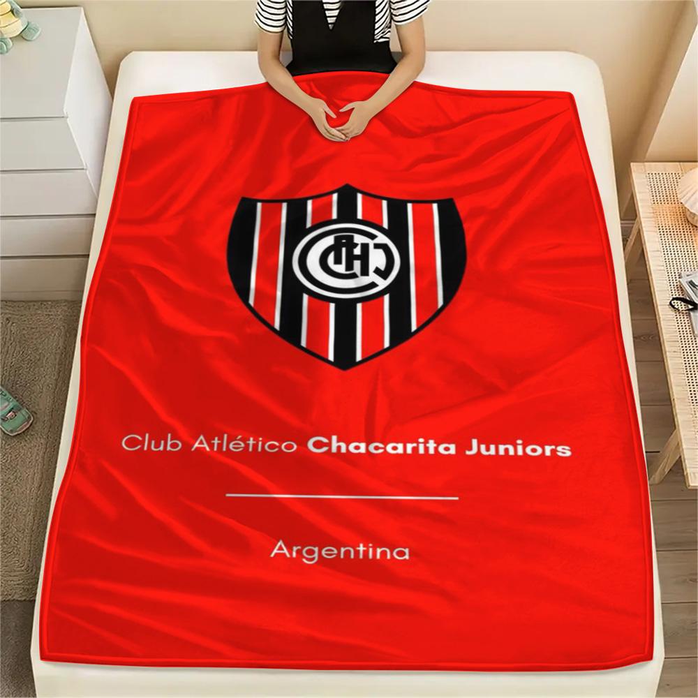 1Pc Chacarita Juniors Print Flannel Blanket High Quality Warm Comfortable Cover for All Seasons Perfect for Gifts Home Decor
